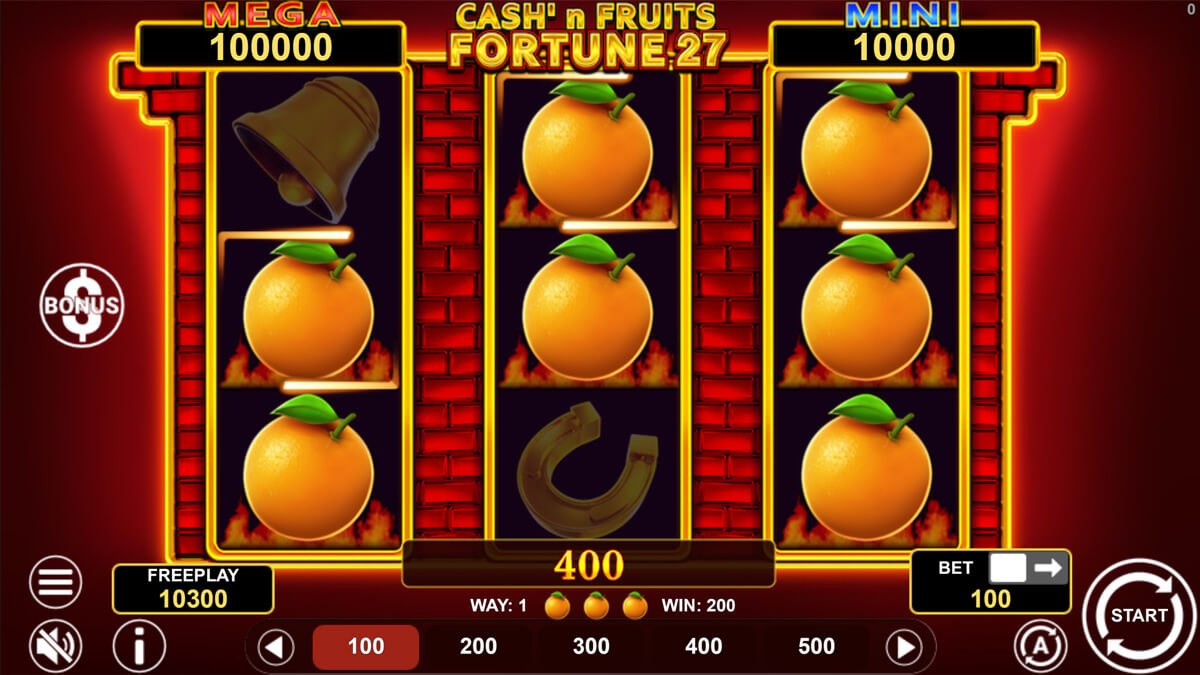 Cash'n Fruits Fortune 27 Win