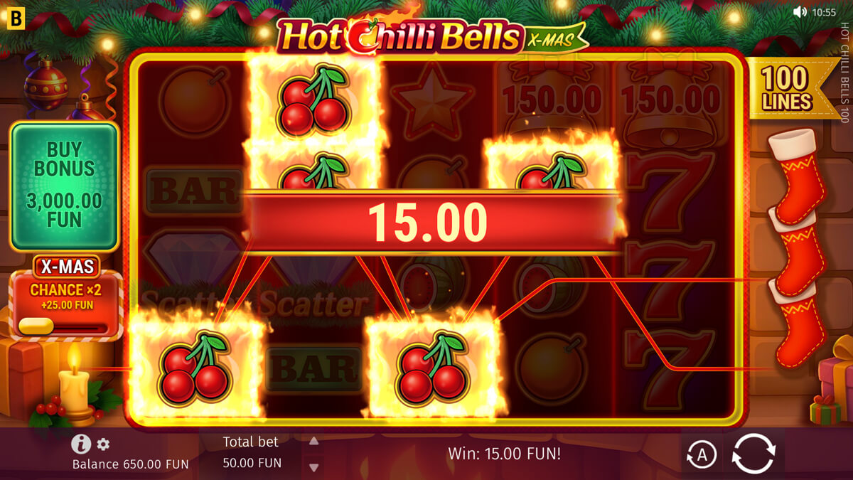 Hot Chilli Bells 100 Win