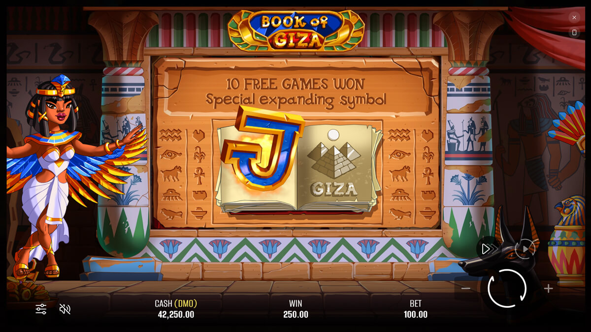 Book of Giza Free Spins