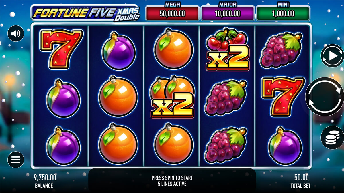 Fortune Five Xmas Double Base Play