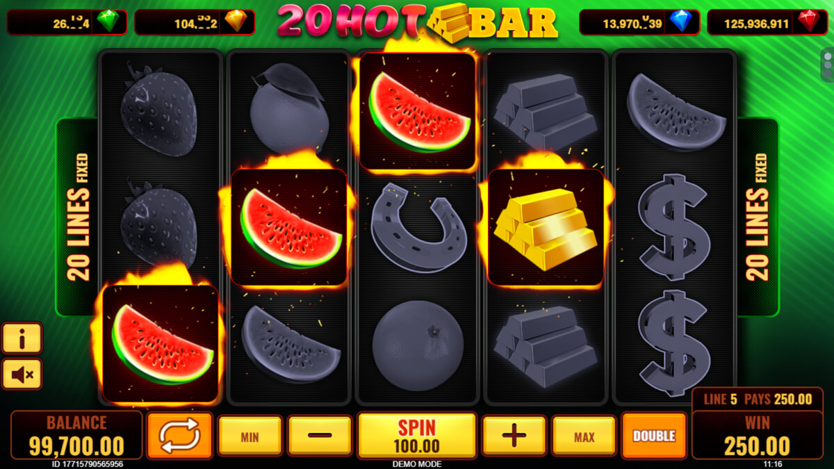 20 Hot Bar Symbol Win