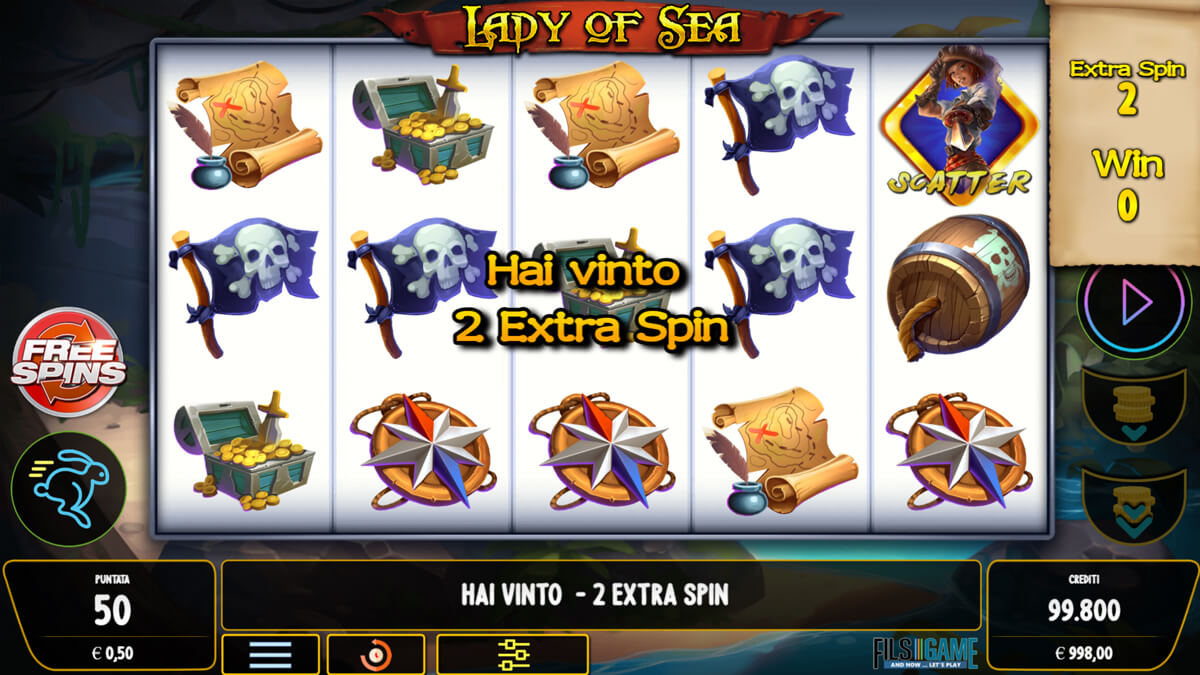 Lady of Sea Free Spins