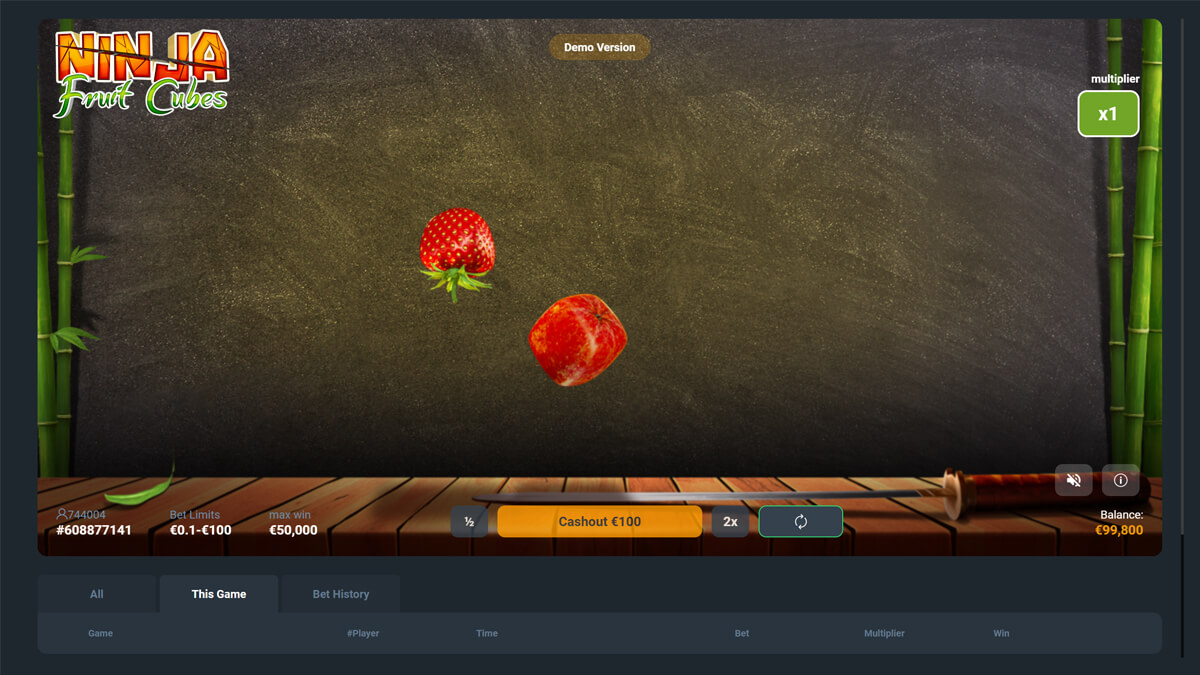 Ninja Fruit Cubes Base Play