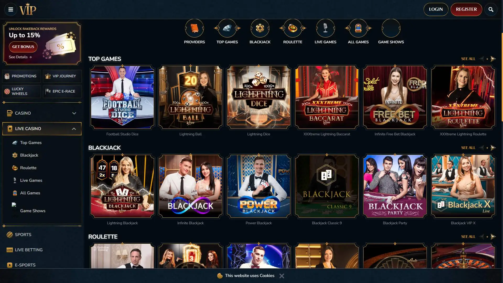 VIP Casino Live Casino