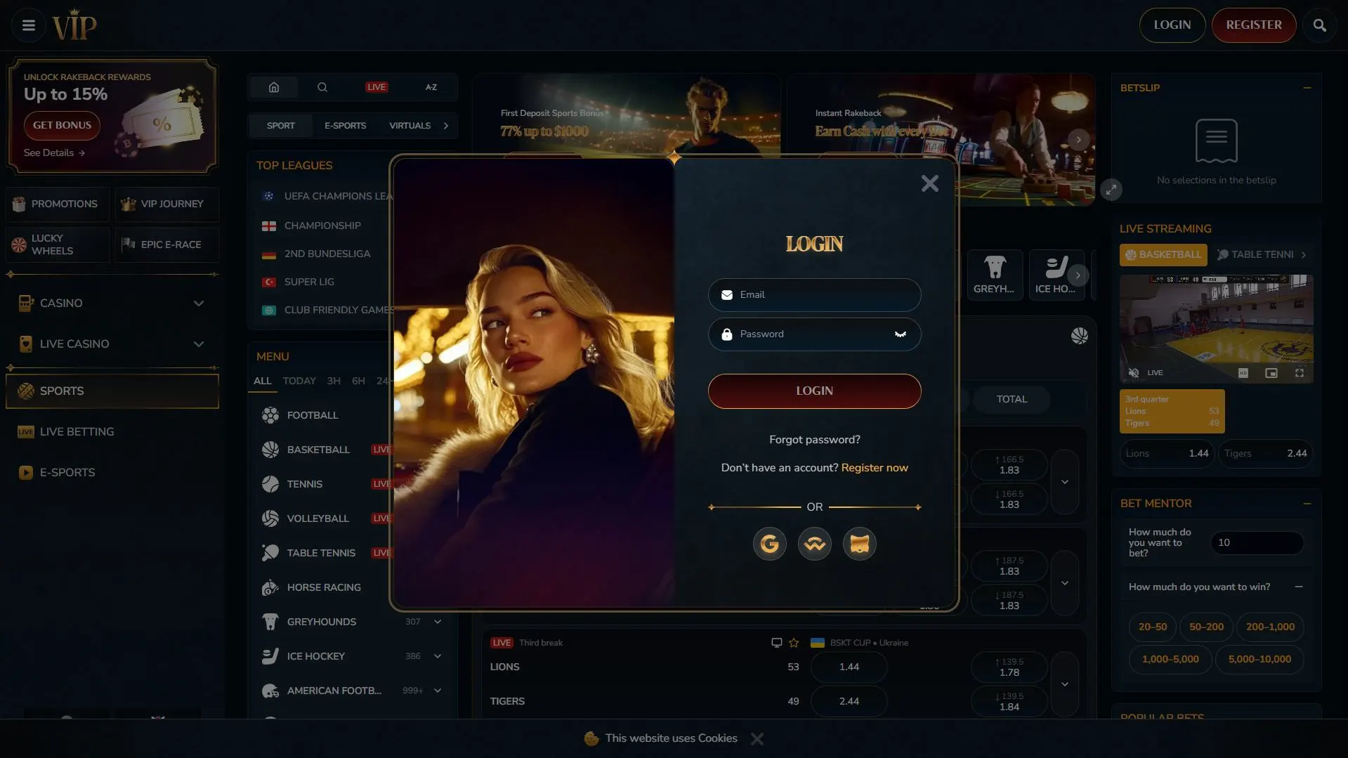 VIP Casino Login