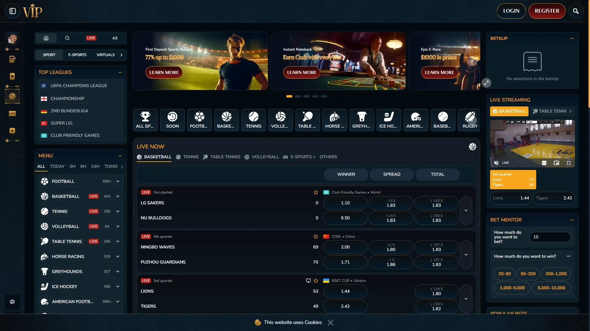 VIP Casino Sportsbook