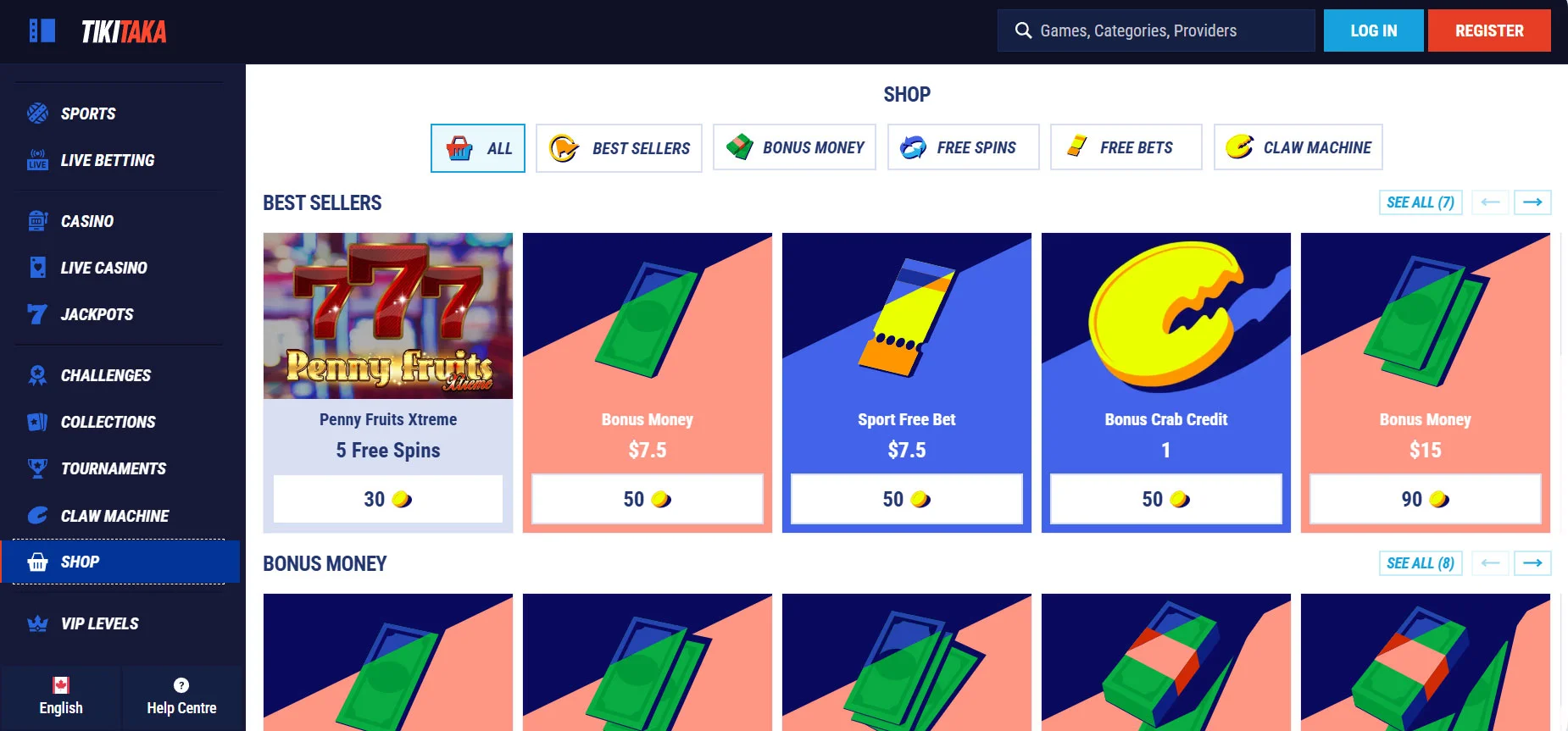 TikiTaka Casino Shop
