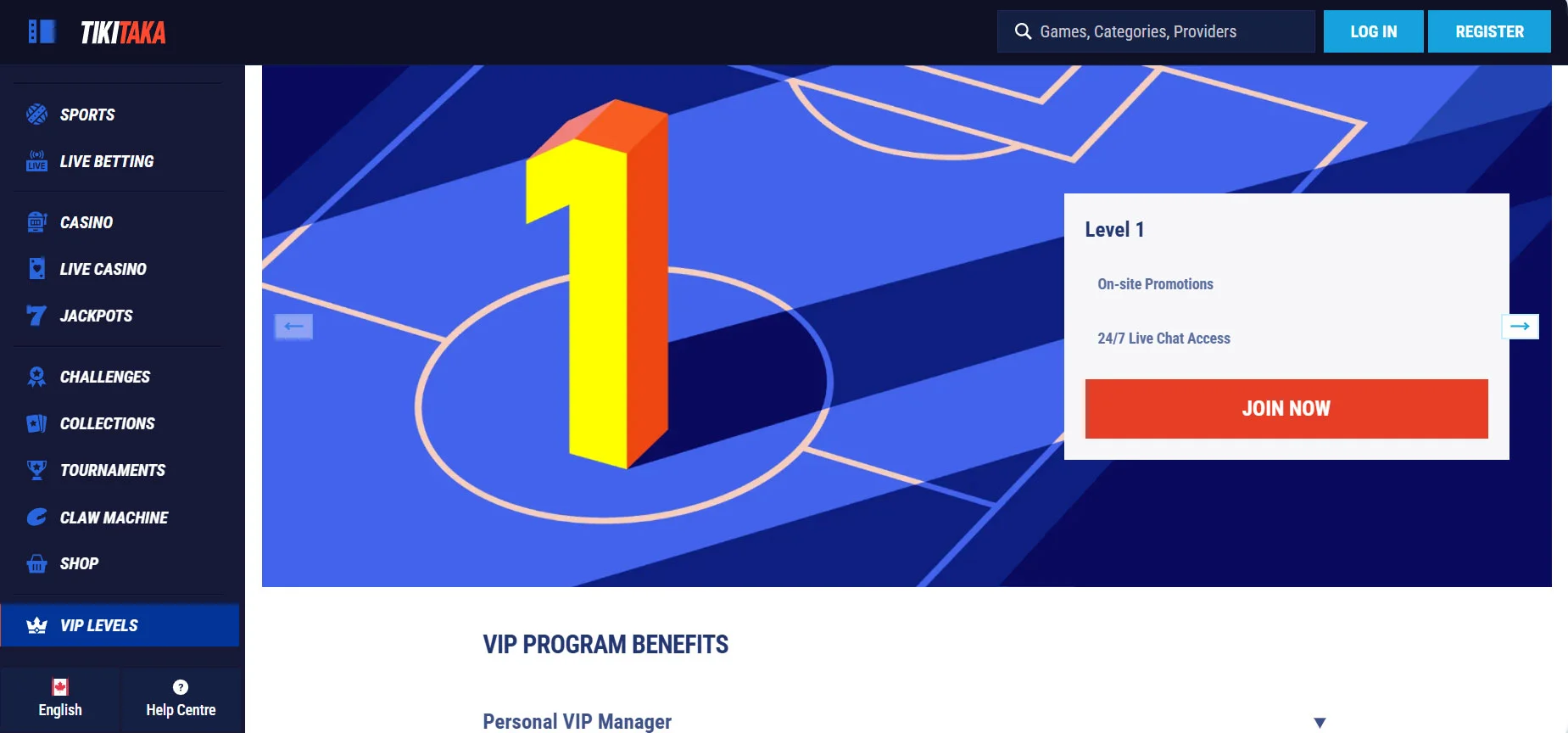 TikiTaka Casino Loyalty Program