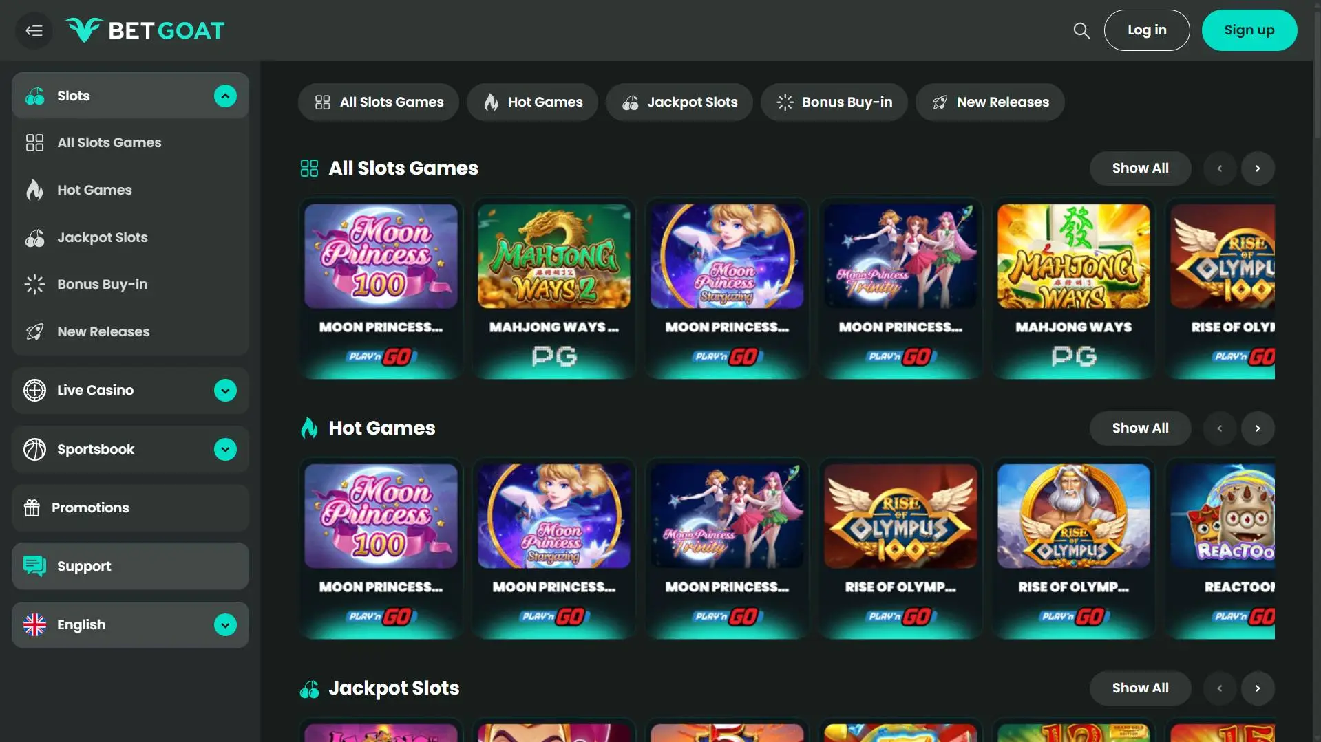 BetGoat Casino Slots