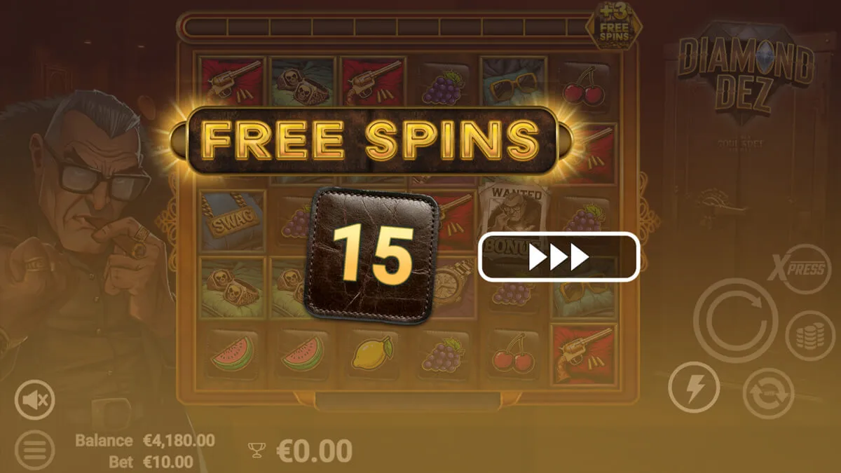 Diamond Dez Free Spins