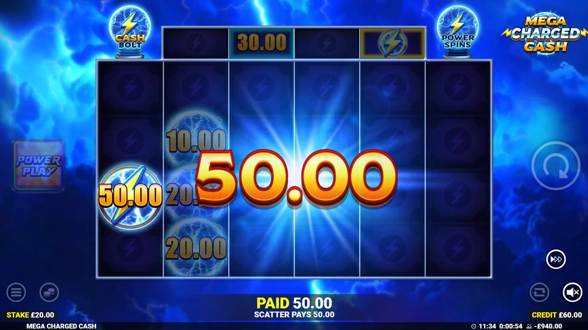 Mega Charged Cash Win