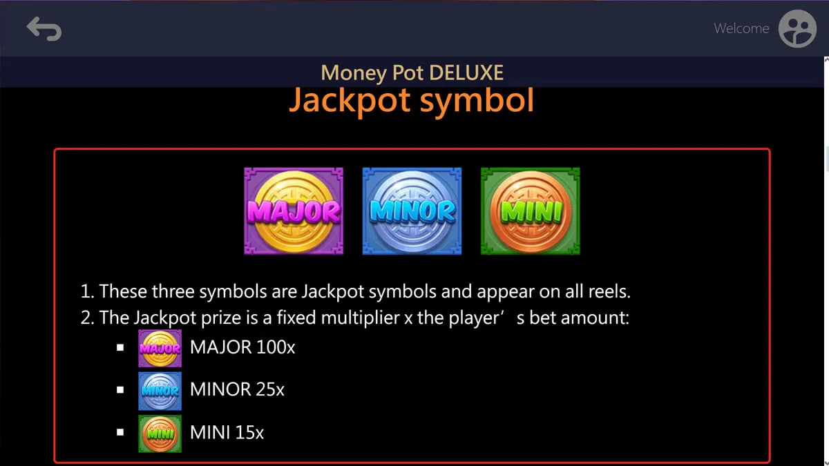 Money Pot Deluxe Jackpot