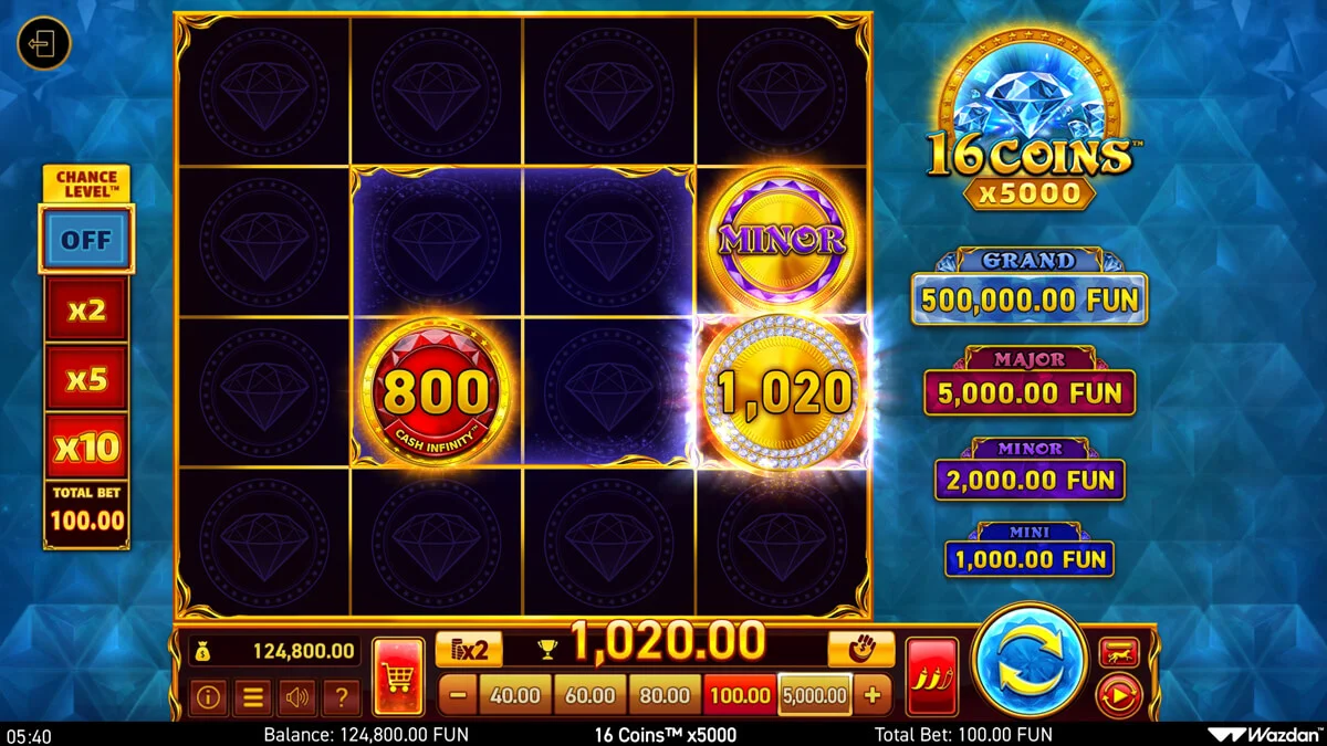 16 Coins™ x5000 Win