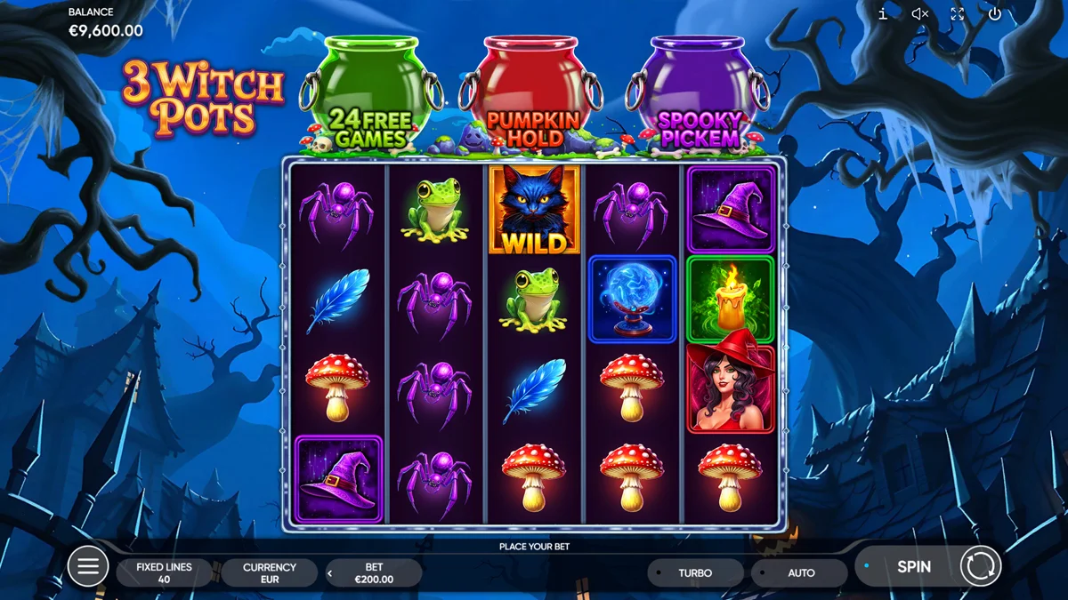 3 Witch Pots Base Play