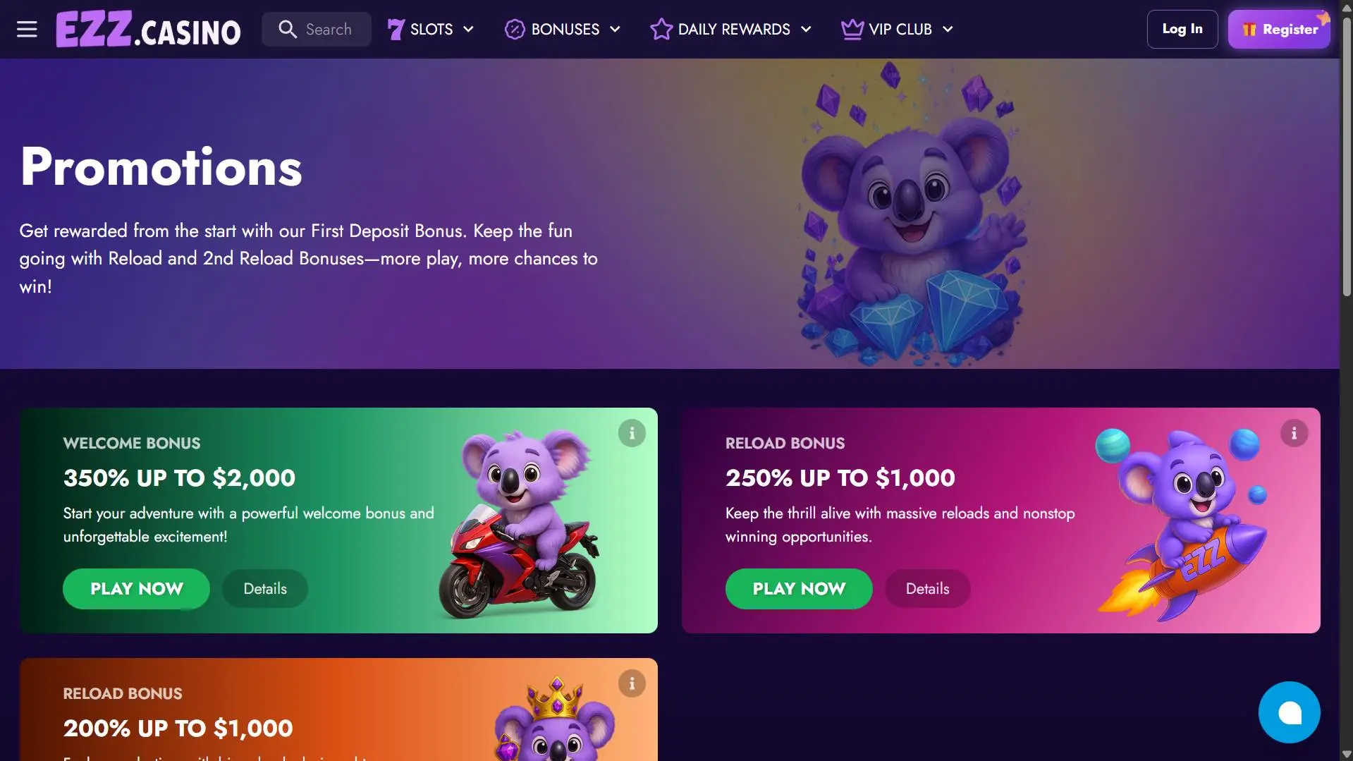 Ezz Casino Bonuses