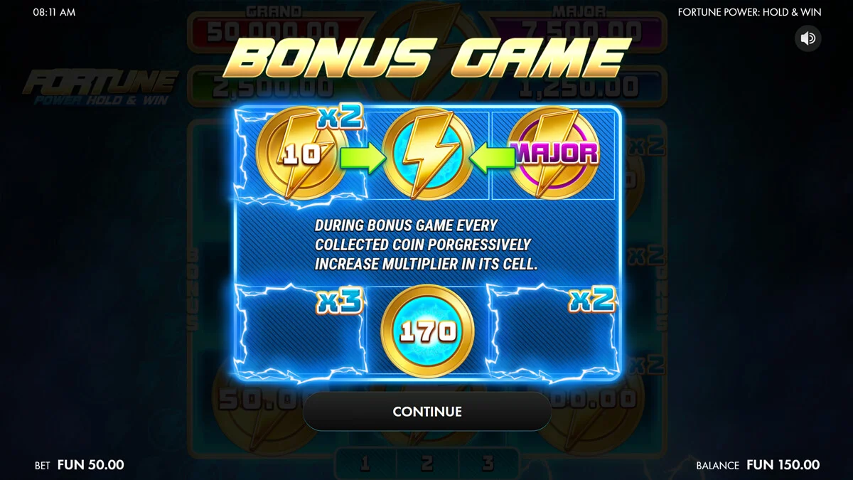 Fortune Power Hold & Win Respins