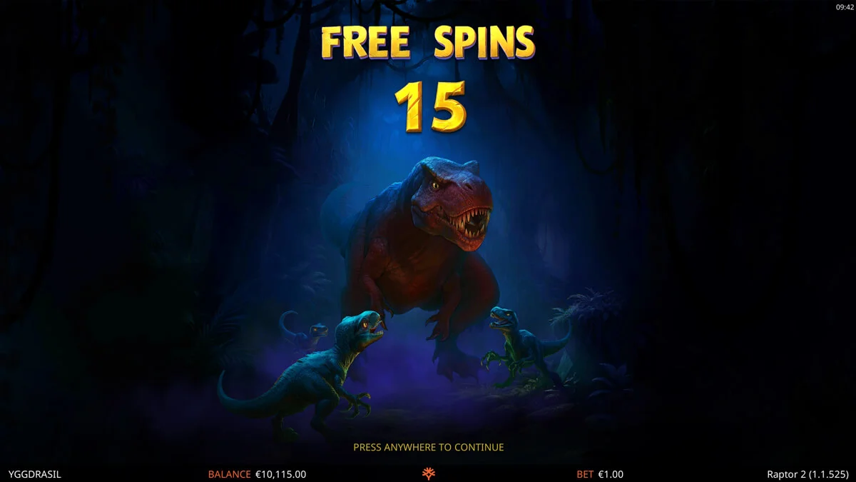 Raptor 2 Free SPins