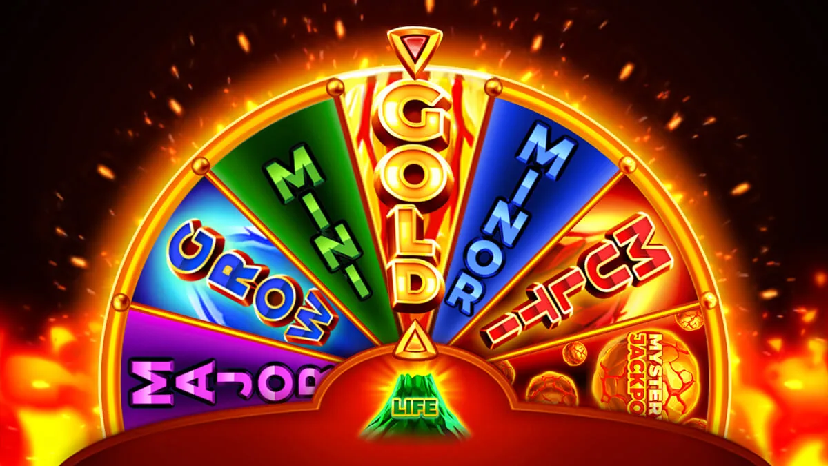 3 Super Coin Volcanoes Fortune Wheel