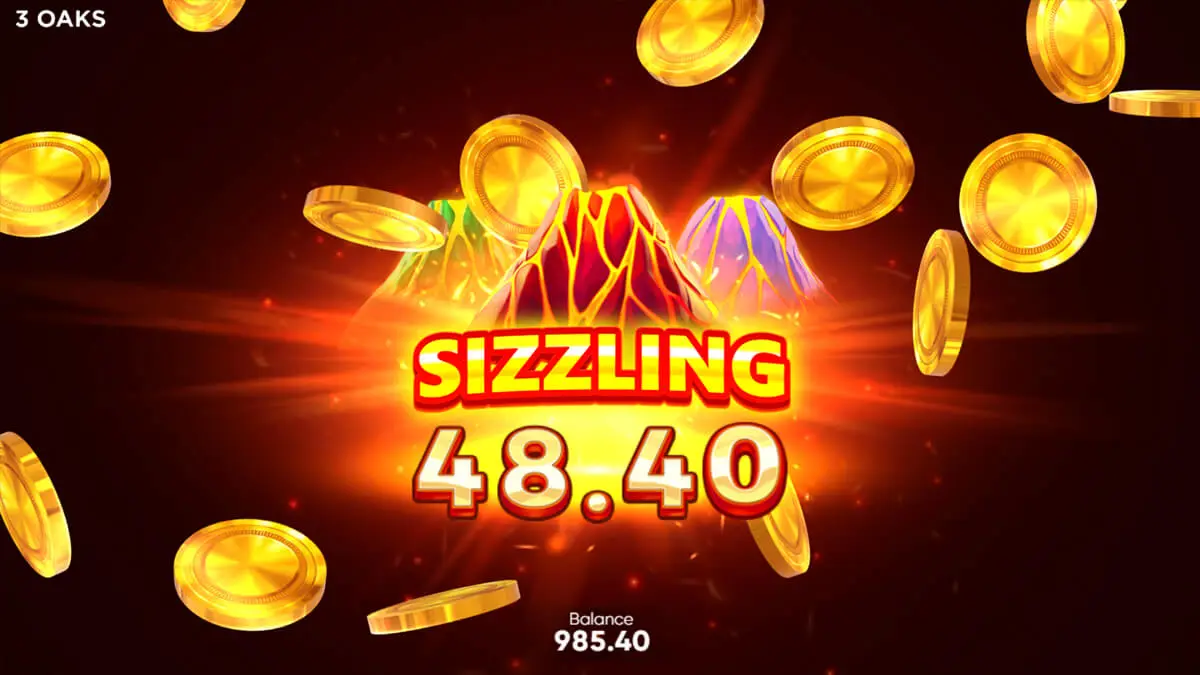 3 Super Coin Volcanoes Respin Win