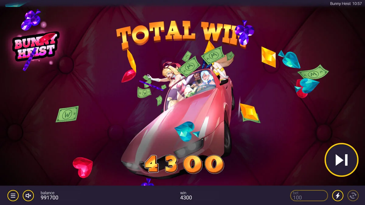 Bunny Heist Total Win
