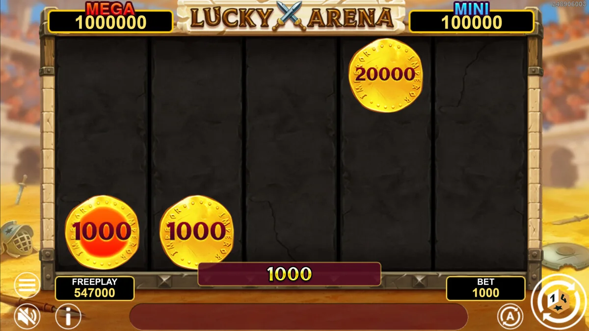 Lucky Arena Hold & Win Respin Play