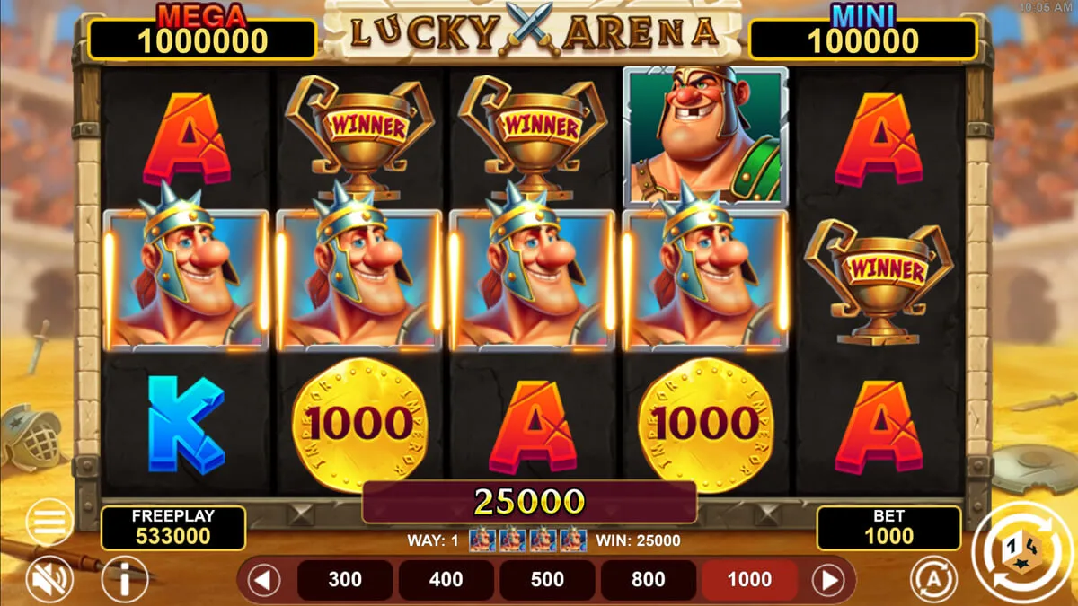 Lucky Arena Hold & Win Win
