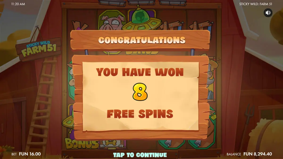 Sticky Wild Farm 51 Free SPins