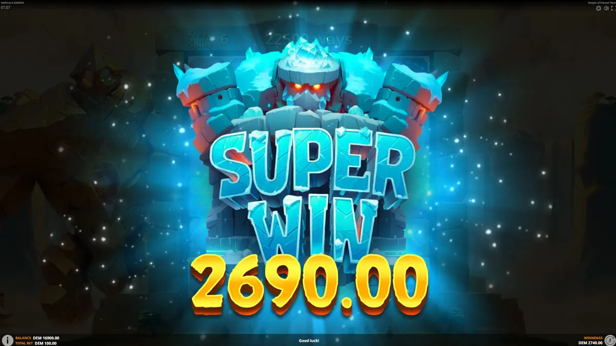 Temple of Eternal Titans Super Win