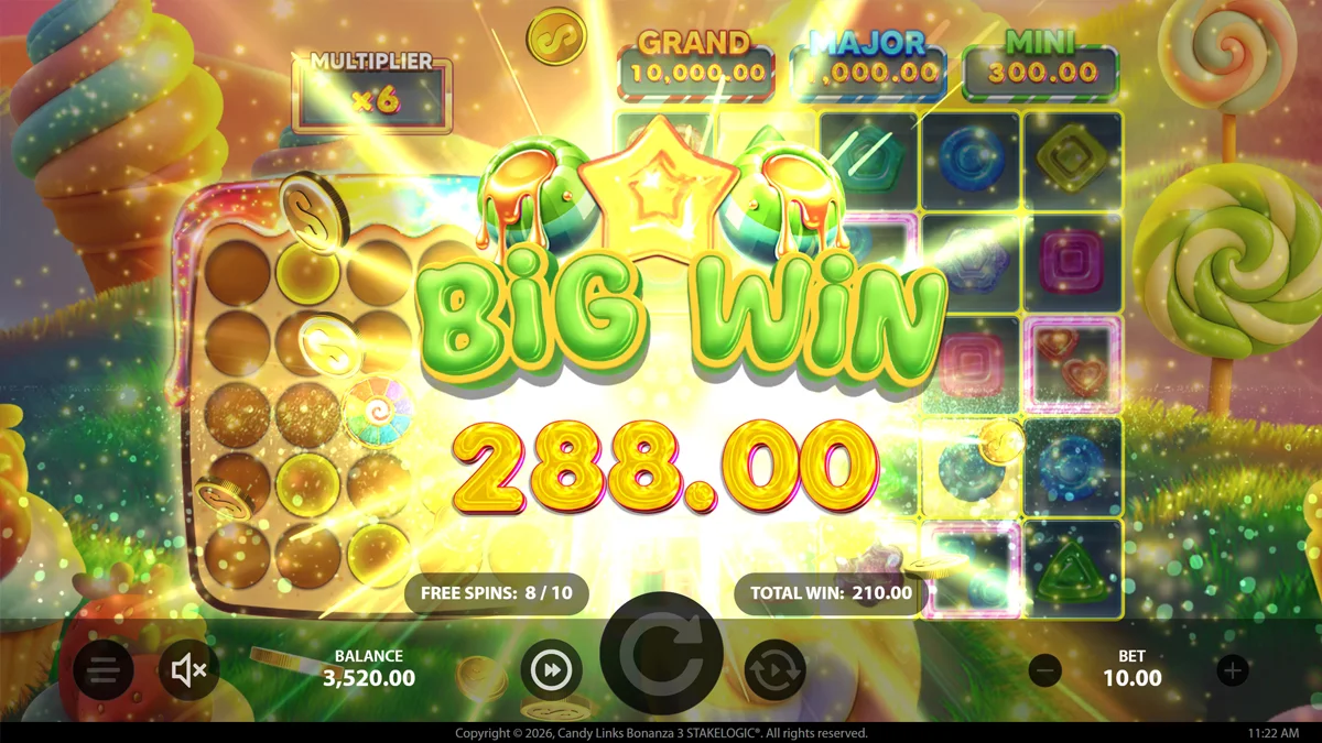Candy Links Bonanza 3 Big Win