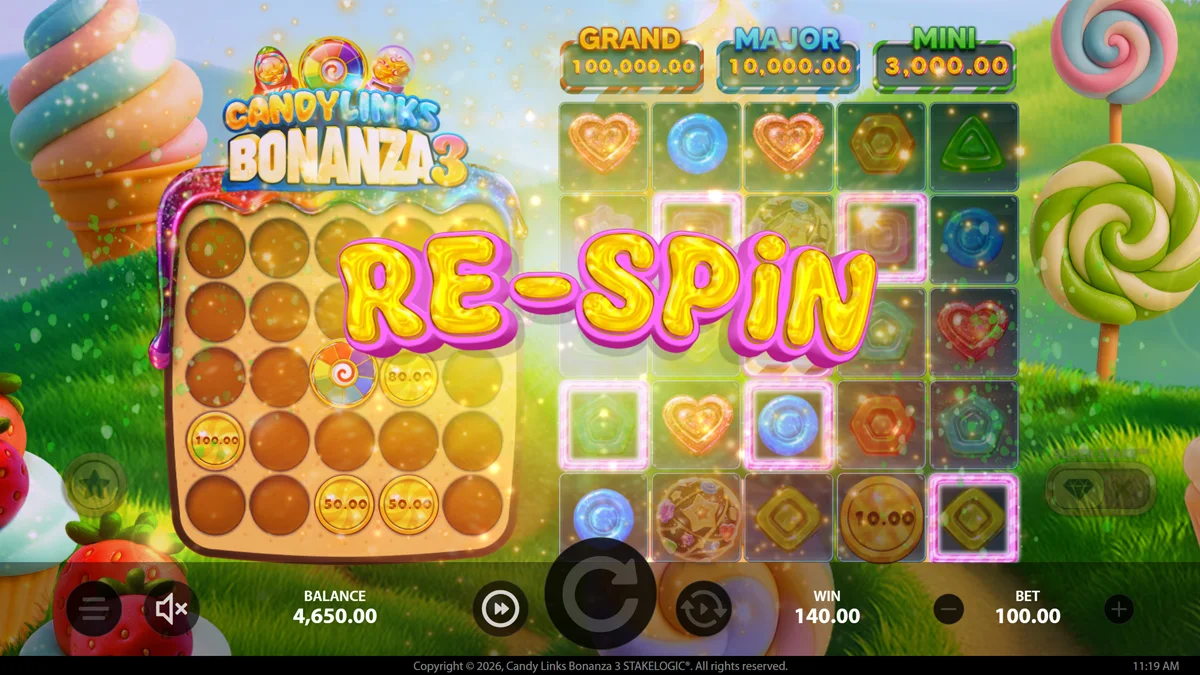 Candy Links Bonanza 3 Re-spins