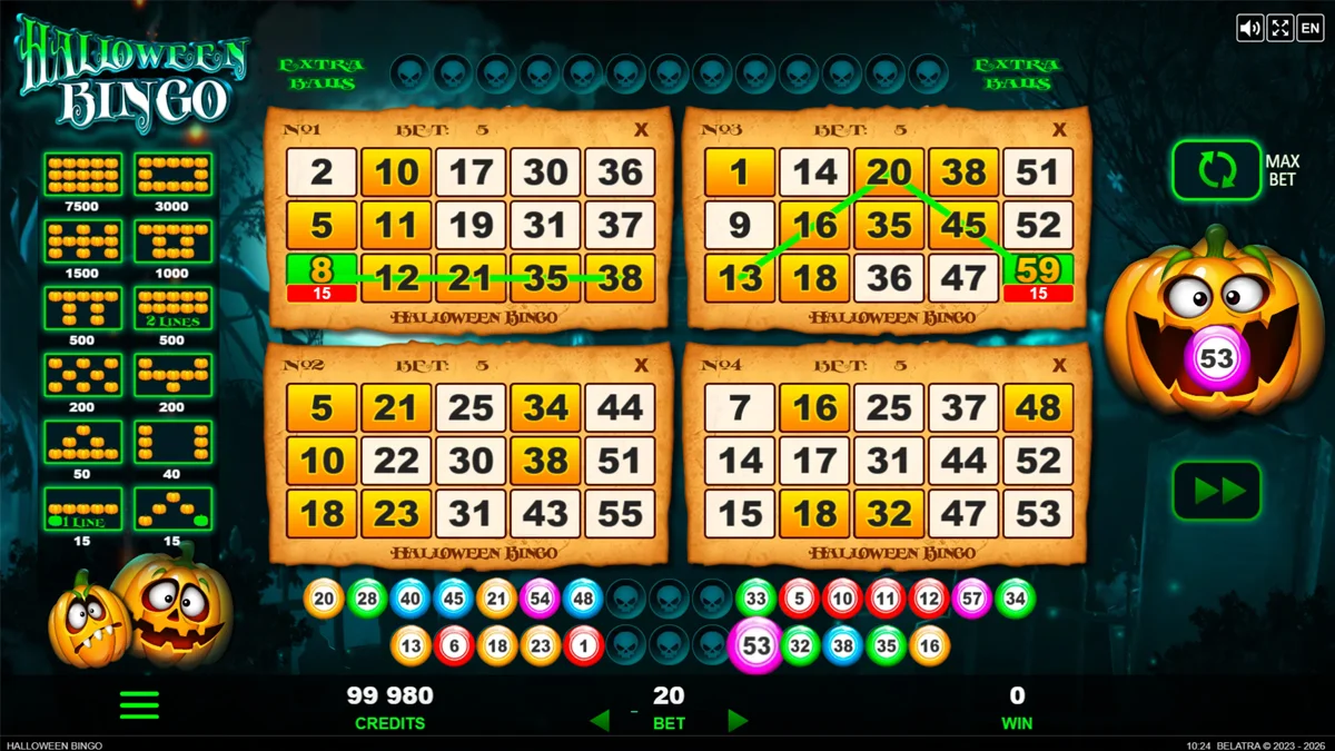 Halloween Bingo Base Play